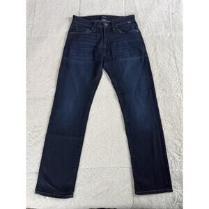 Mavi Mens 31x30 Deep Dark Wash Marcus Slim Straight Leg Jeans